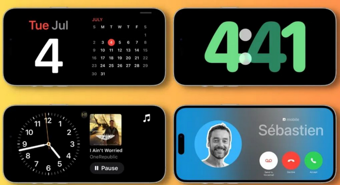 河西苹果手机维修分享iOS17横屏充电待机显示有什么好处 