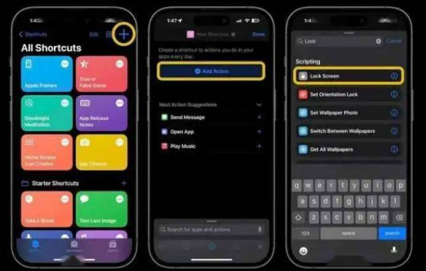 河西苹果14锁屏维修店分享iPhone14升级iOS16.4后如何创建锁屏快捷方式 